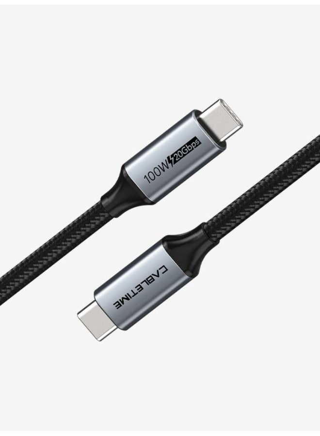 كابل تايم كابل USB 3.2 من الجيل الثاني من النوع C إلى النوع C - Image 1